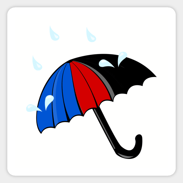 Pridin in the Rain Sticker by traditionation